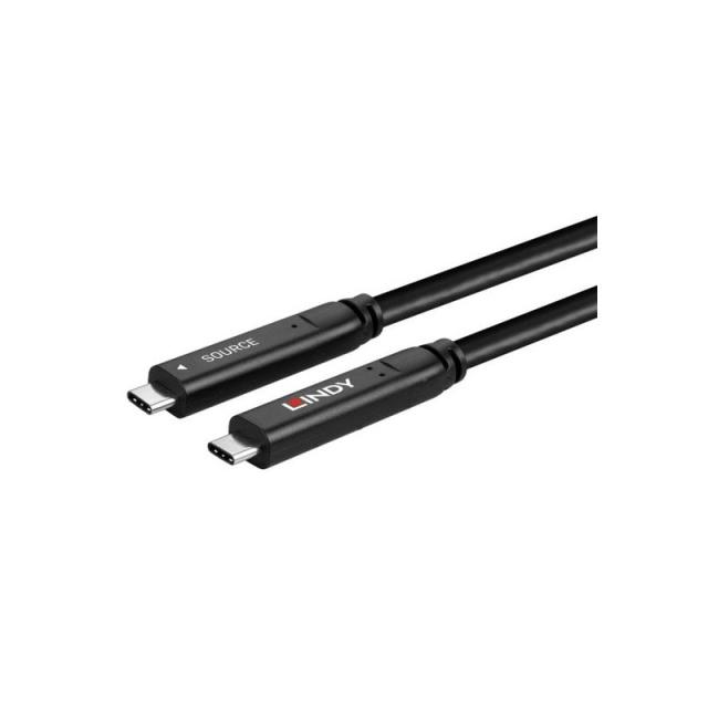 Lindy - 43333 cable USB USB 3.2 Gen 1 (3.1 Gen 1) 10 m USB C Negro