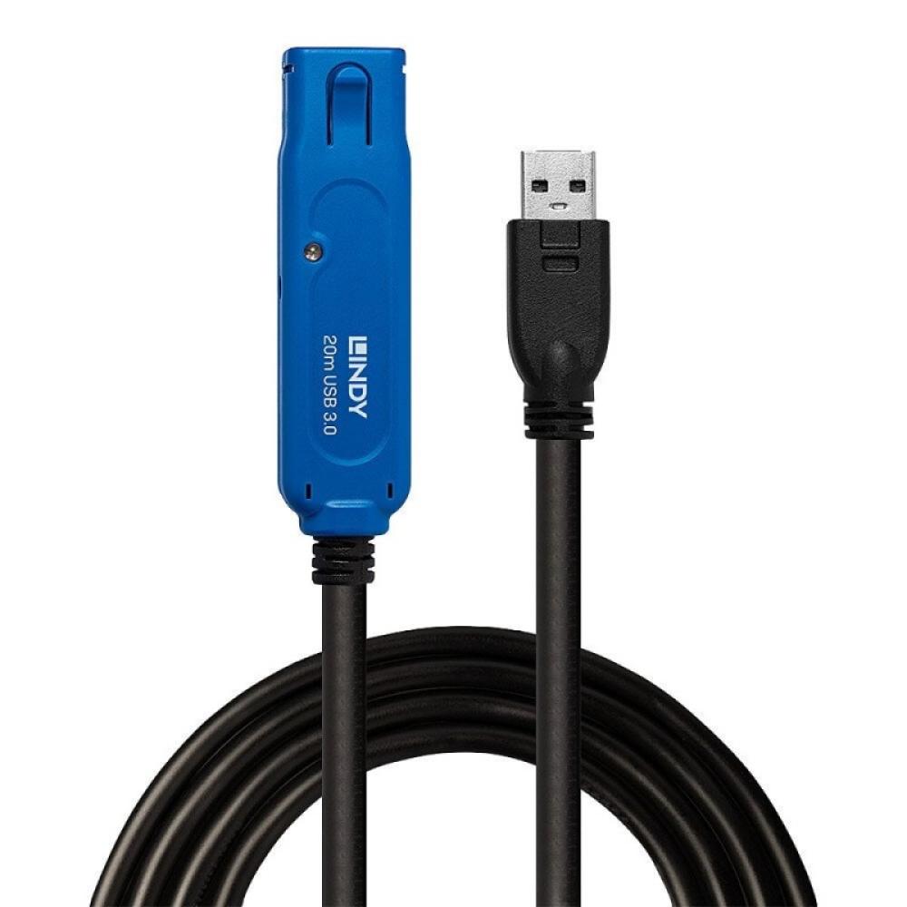 Lindy - 43361 cable USB USB 3.2 Gen 1 (3.1 Gen 1) 20 m USB A Negro