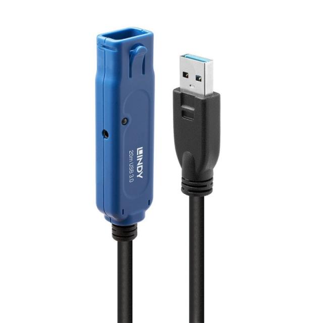 Lindy - 43361 cable USB USB 3.2 Gen 1 (3.1 Gen 1) 20 m USB A Negro