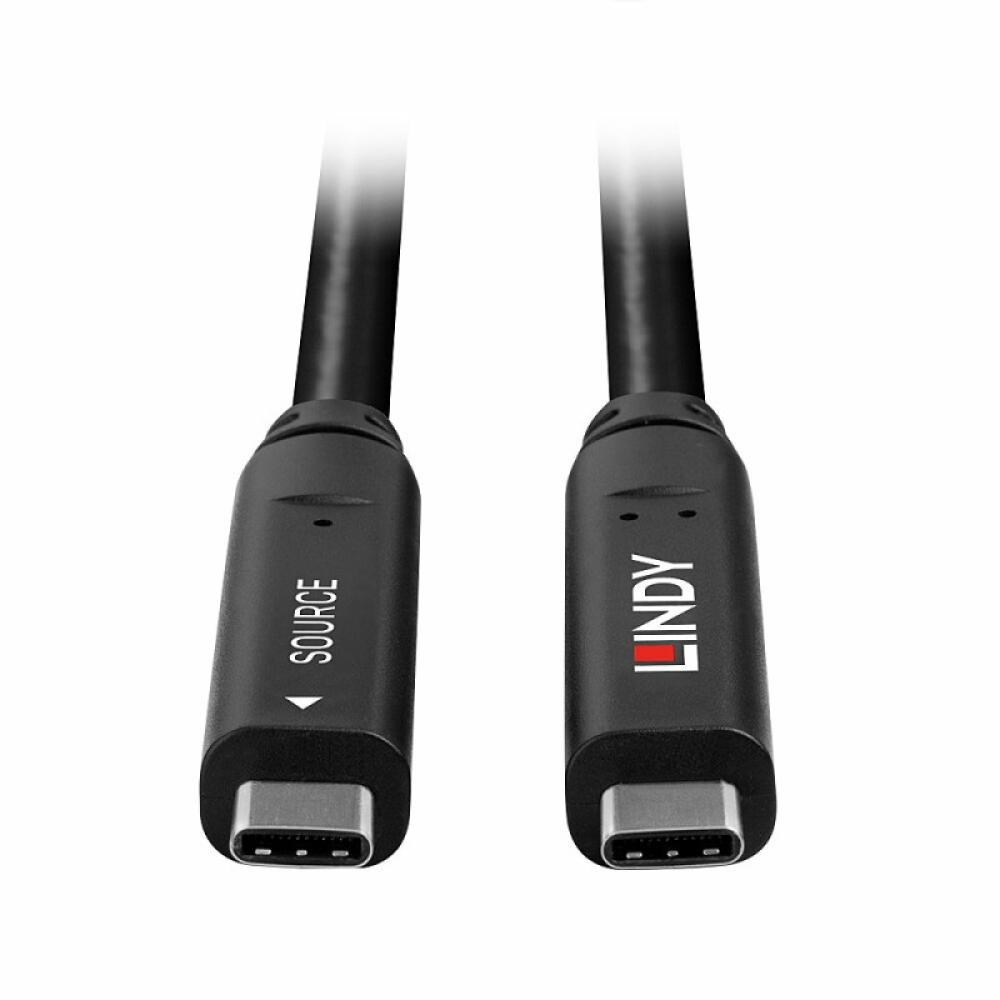 Lindy - 43399 cable USB USB 3.2 Gen 1 (3.1 Gen 1) 15 m USB C Negro