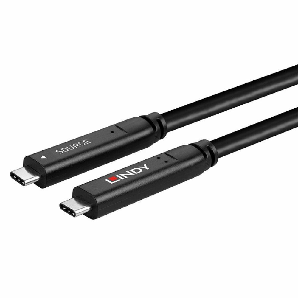 Lindy - 43399 cable USB USB 3.2 Gen 1 (3.1 Gen 1) 15 m USB C Negro