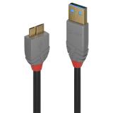 Lindy - 36767 cable USB USB 3.2 Gen 1 (3.1 Gen 1) 2 m USB A Micro-USB B Negro