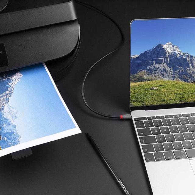 Lindy - 36940 cable USB USB 2.0 0,5 m USB C USB B Negro