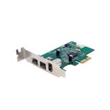 StarTech.com - Adaptador Tarjeta FireWire PCI-Express Bajo Perfil de 2 Puertos F/W 800 y 1 Puerto F/W 400