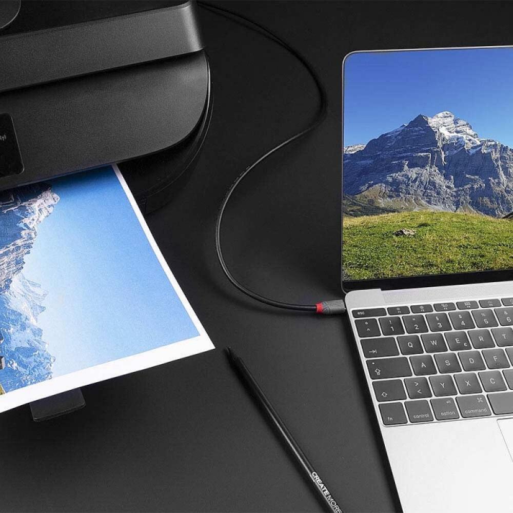 Lindy - 36941 cable USB USB 2.0 1 m USB C USB B Negro