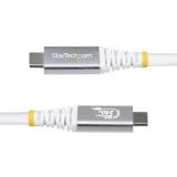 StarTech.com - Cable USB4 1,5m - Cable USB-C Certificado USB-IF - 80Gbps - Cable USB Tipo C - PD de 240W - CC150CM80GUSB4CABLEW