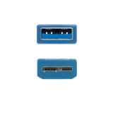 Nanocable - CABLE USB 3.0, TIPO A/M-MICRO B/M, AZUL, 1.0 M