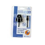 CoolBox - ACD 301 cable USB 1 m microUSB/miniUSB/Apple iPhone Negro