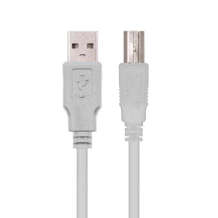 Nanocable - CABLE USB 2.0 IMPRESORA, TIPO A/M-B/M, BEIGE, 1.0 M