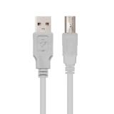 Nanocable - CABLE USB 2.0 IMPRESORA, TIPO A/M-B/M, BEIGE, 1.0 M