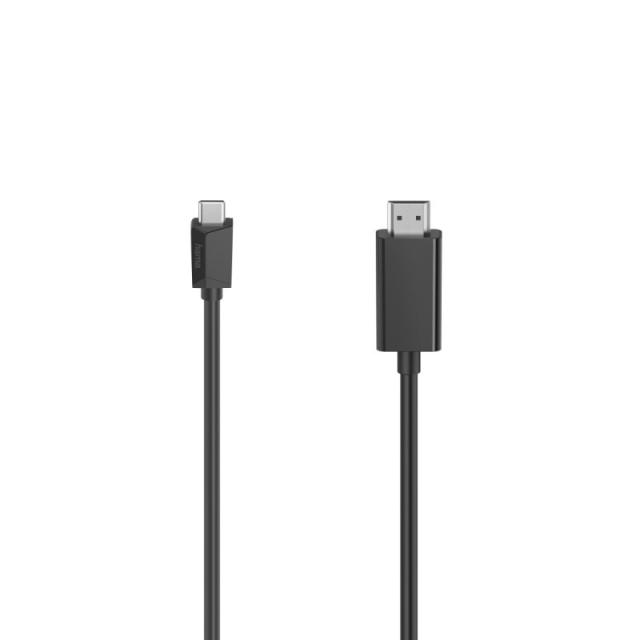Hama - 00200718 cable USB 1,5 m USB C HDMI tipo A (Estándar) Negro