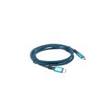 Lanberg - CA-CMCM-45CU-0012-BK cable USB 0,12 m USB4 Gen 2x2 USB C Negro, Azul