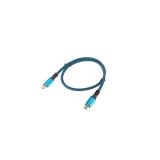 Lanberg - CA-CMCM-45CU-0005-BK cable USB USB4 Gen 2x2 0,5 m USB C Negro, Azul