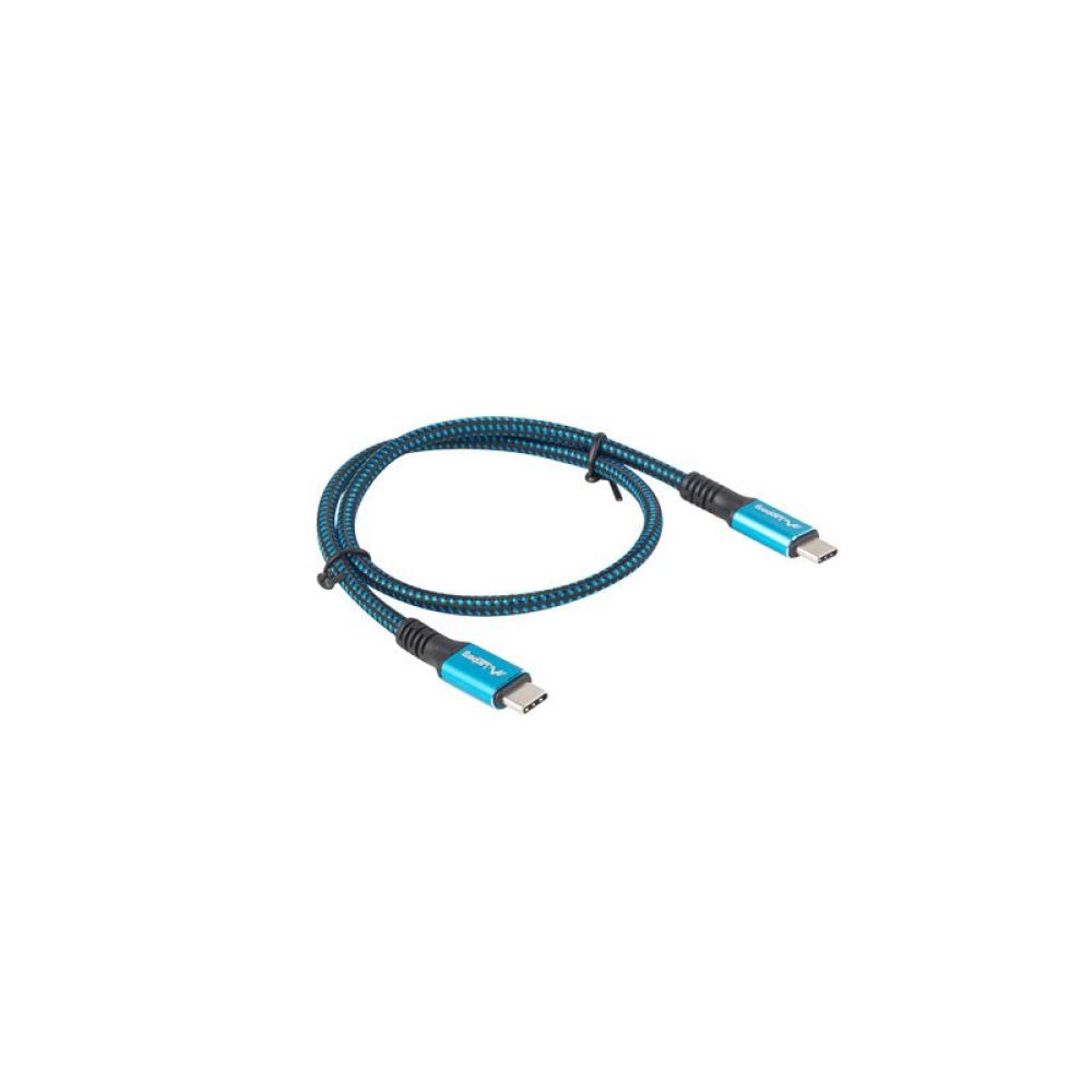 Lanberg - CA-CMCM-45CU-0005-BK cable USB USB4 Gen 2x2 0,5 m USB C Negro, Azul