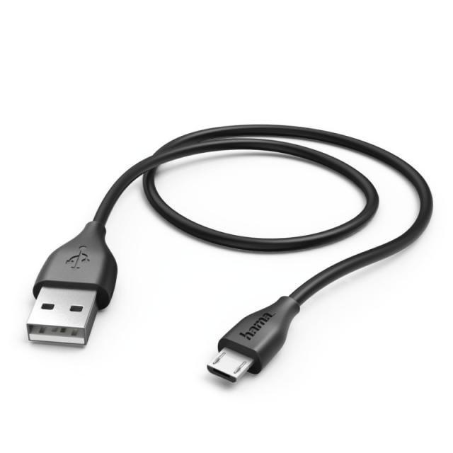 Hama - 1.4m, USB2.0-A/USB2.0 Micro-B cable USB 1,4 m USB A Micro-USB B Negro