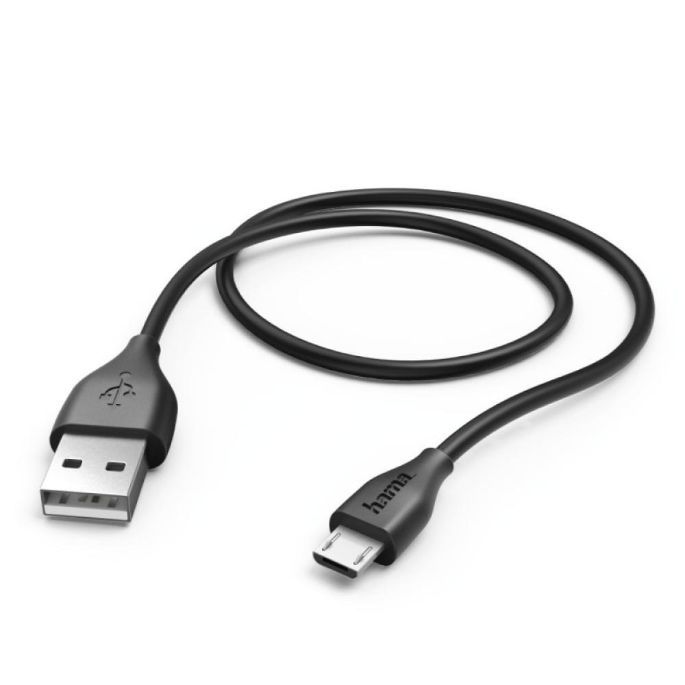 Hama - 1.4m, USB2.0-A/USB2.0 Micro-B cable USB 1,4 m USB A Micro-USB B Negro