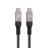 Gembird - CCBP-USB4-CMCM240-1.5M cable USB USB4 Gen 3x2 1,5 m USB C Negro, Plata