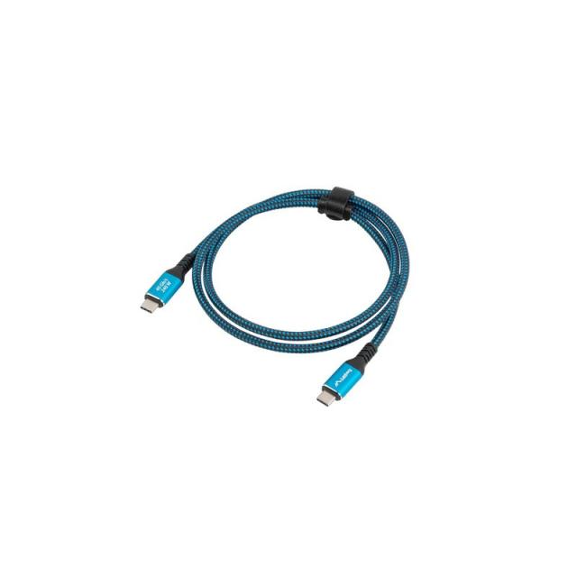 Lanberg - CA-CMCM-45CU-0015-BK cable USB USB 3.2 Gen 2 (3.1 Gen 2) 1,5 m USB C Negro, Azul