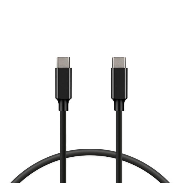 Ksix - Cable de carga y datos USB-C a USB-C 100 W, Carga ultra rápida, 1 m, Negro