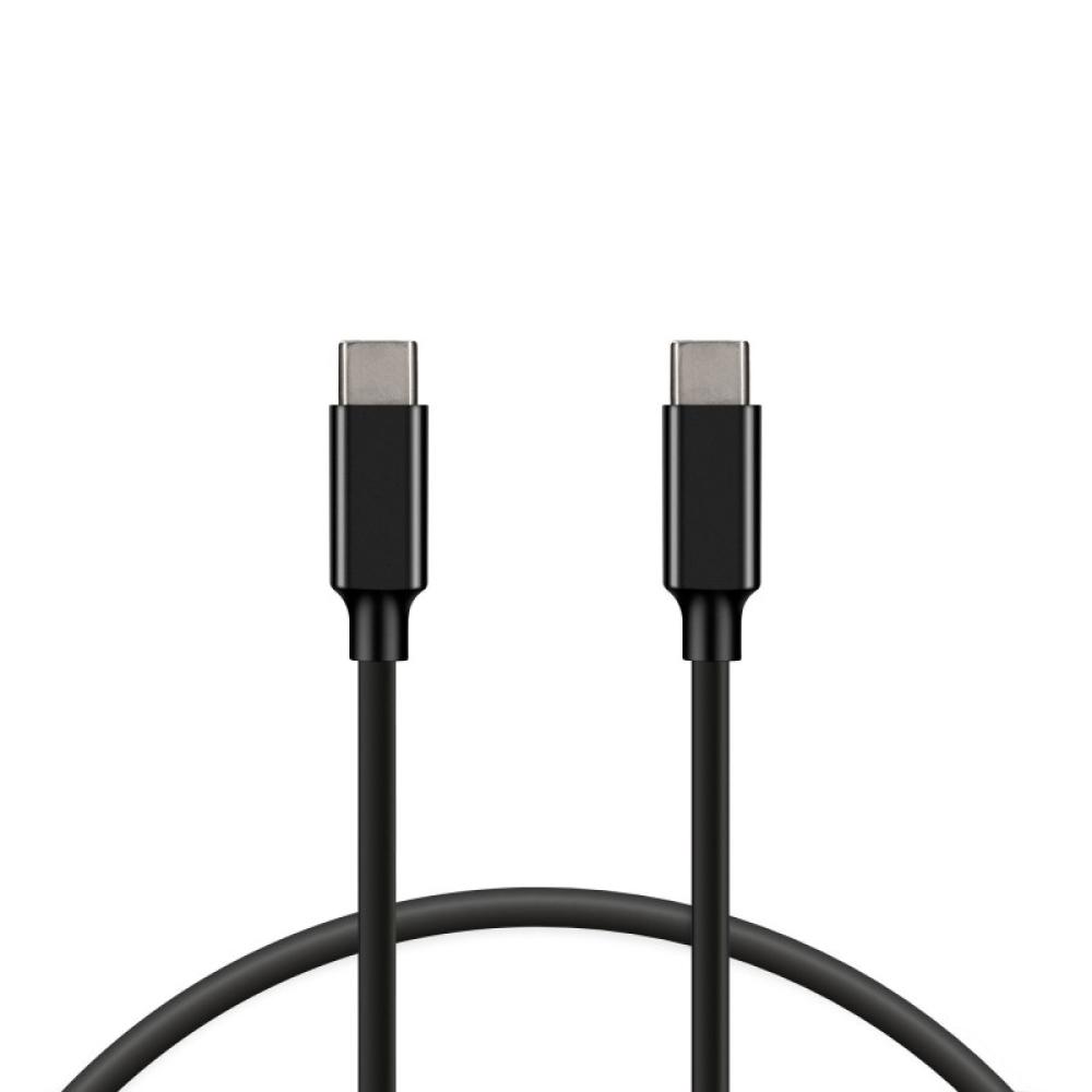 Ksix - Cable de carga y datos USB-C a USB-C 100 W, Carga ultra rápida, 1 m, Negro