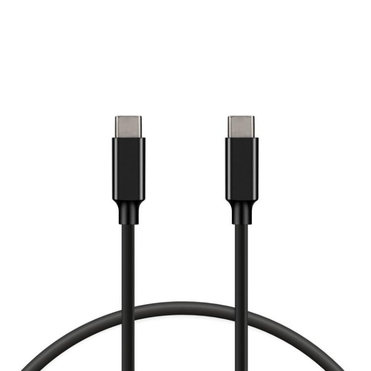 Ksix - Cable de carga y datos USB-C a USB-C 100 W, Carga ultra rápida, 1 m, Negro