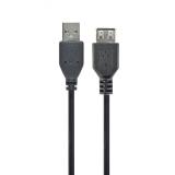 Gembird - CC-USB2-AMAF-75CM/300-BK cable USB USB 2.0 0,75 m USB A Negro
