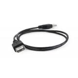 Gembird - CC-USB2-AMAF-75CM/300-BK cable USB USB 2.0 0,75 m USB A Negro