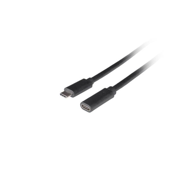 Lanberg - CA-USBE-20CC-0005-BK cable USB USB 3.2 Gen 1 (3.1 Gen 1) 0,5 m USB C Negro