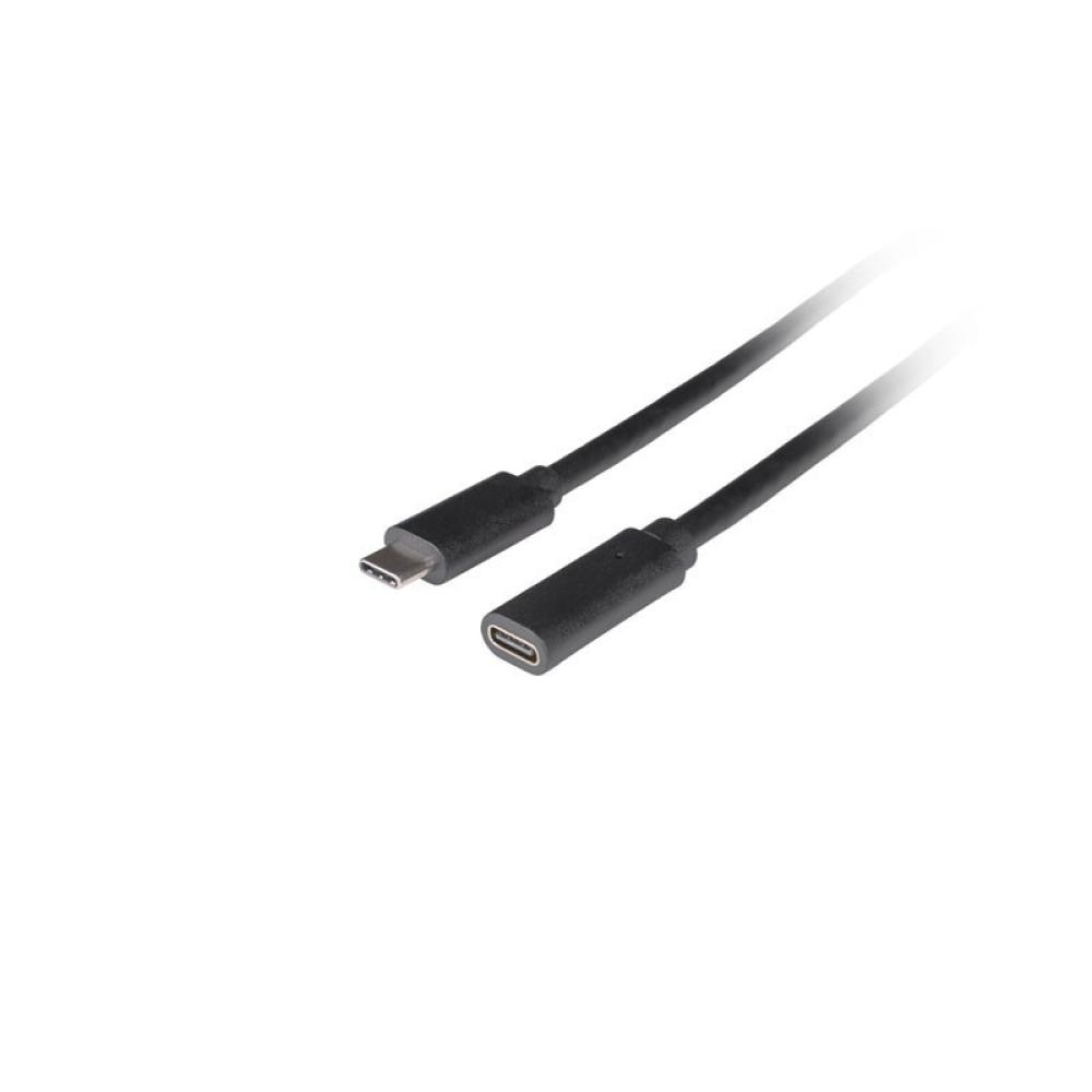 Lanberg - CA-USBE-20CC-0005-BK cable USB USB 3.2 Gen 1 (3.1 Gen 1) 0,5 m USB C Negro