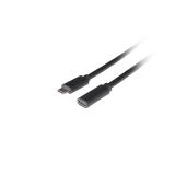 Lanberg - CA-USBE-20CC-0005-BK cable USB USB 3.2 Gen 1 (3.1 Gen 1) 0,5 m USB C Negro