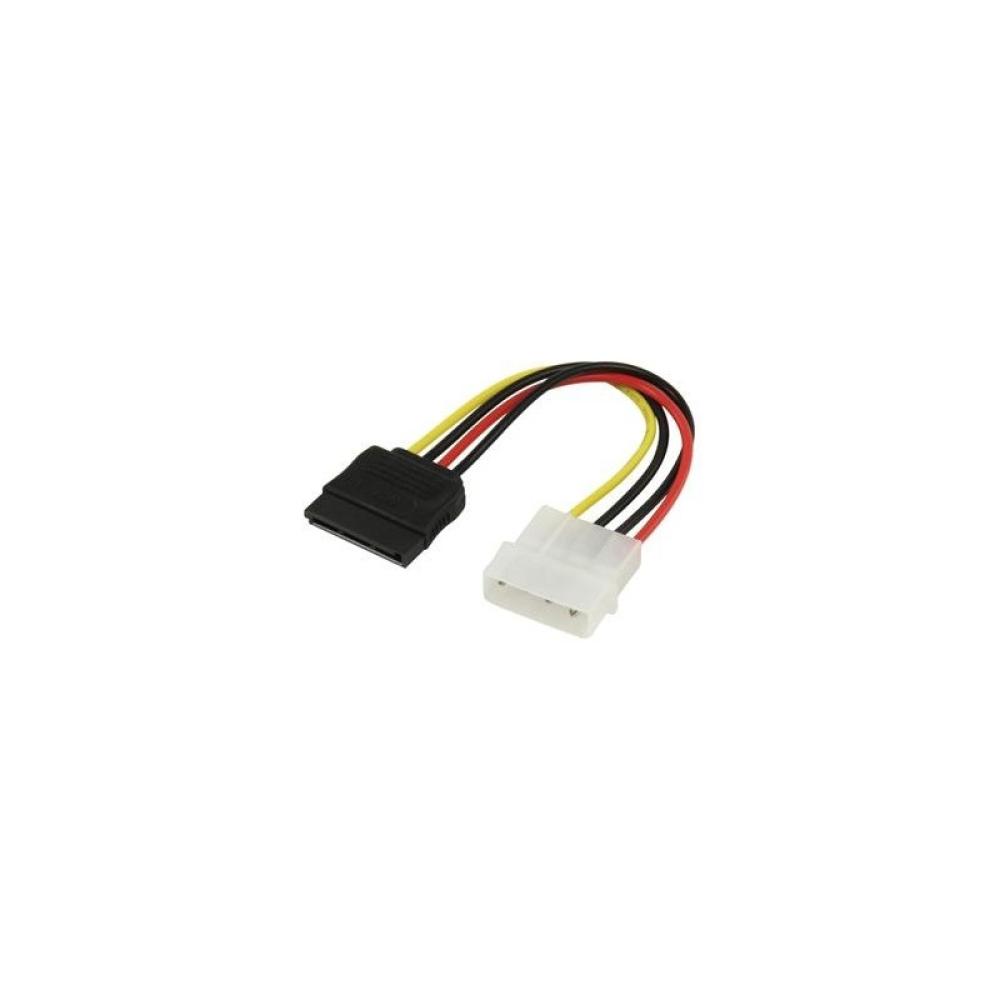 GO - CPSATA cable de SATA 0,15 m SATA 13-pin Molex (4-pin) Negro, Rojo, Blanco, Amarillo