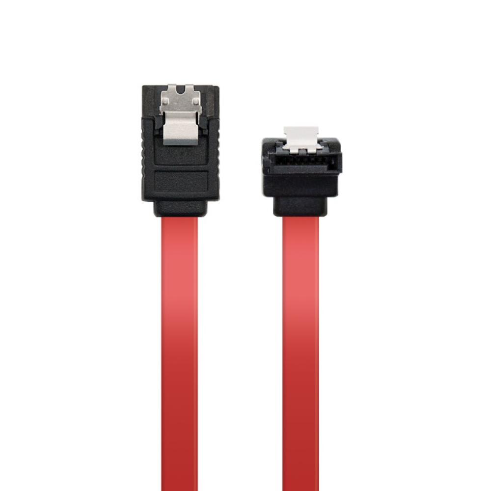 Nanocable - CABLE SATA DATOS ACODADO CON ANCLAJES 0.5 M