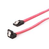 Gembird - CC-SATAM-DATA90 cable de SATA 0,5 m Negro, Rojo