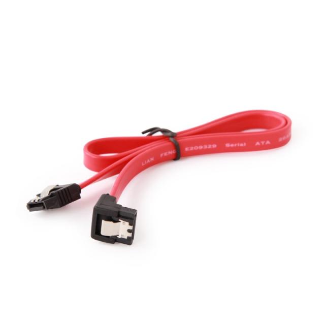 Gembird - CC-SATAM-DATA90 cable de SATA 0,5 m Negro, Rojo