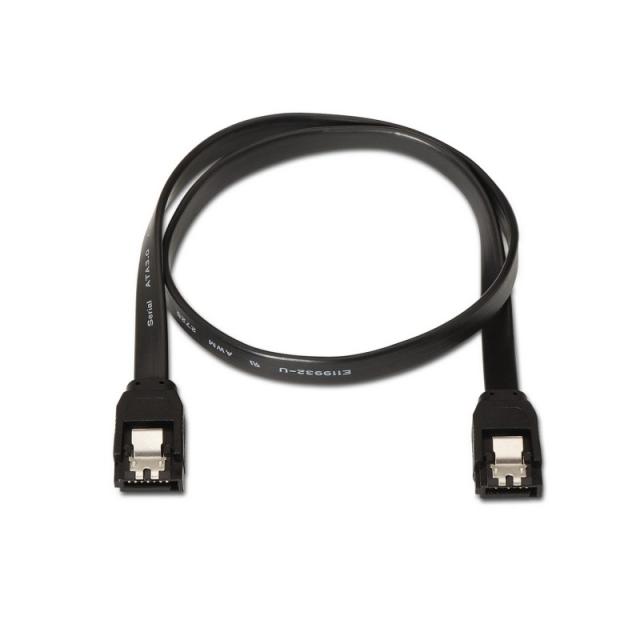 AISENS - A130-0157 cable de SATA 0,5 m SATA 7-pin Negro