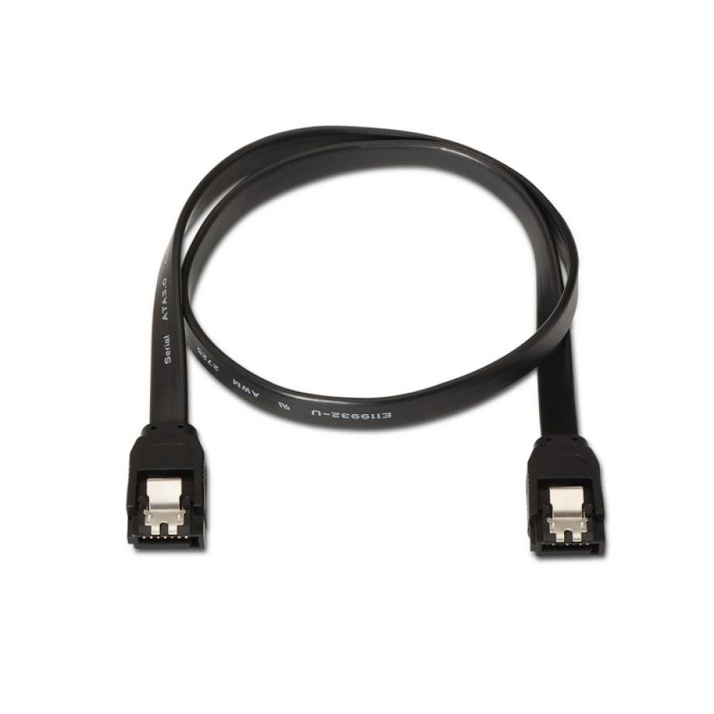 AISENS - A130-0157 cable de SATA 0,5 m SATA 7-pin Negro