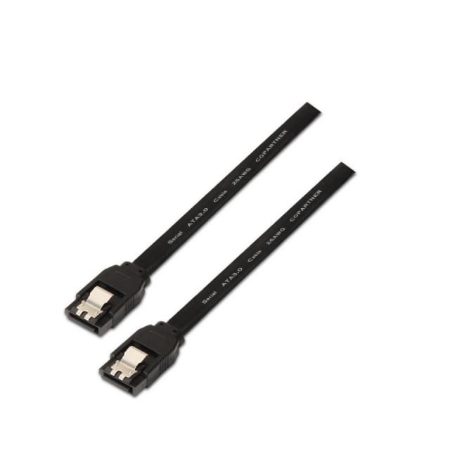 AISENS - A130-0157 cable de SATA 0,5 m SATA 7-pin Negro