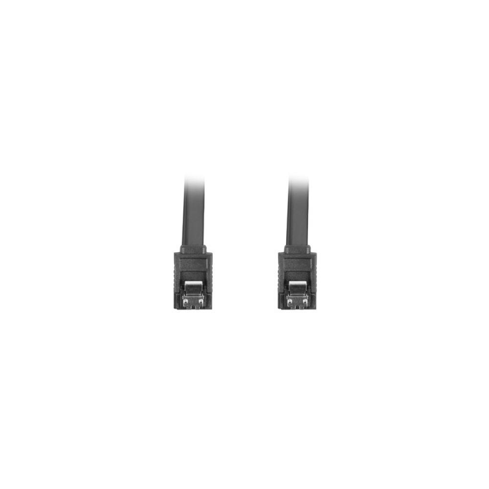 Lanberg - CA-SASA-14CU-0050-BK cable de SATA 0,5 m SATA 7-pin Negro