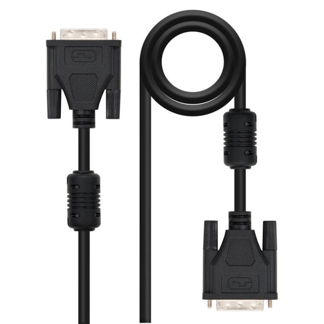 Nanocable - 5m DVI/DVI cable DVI Negro