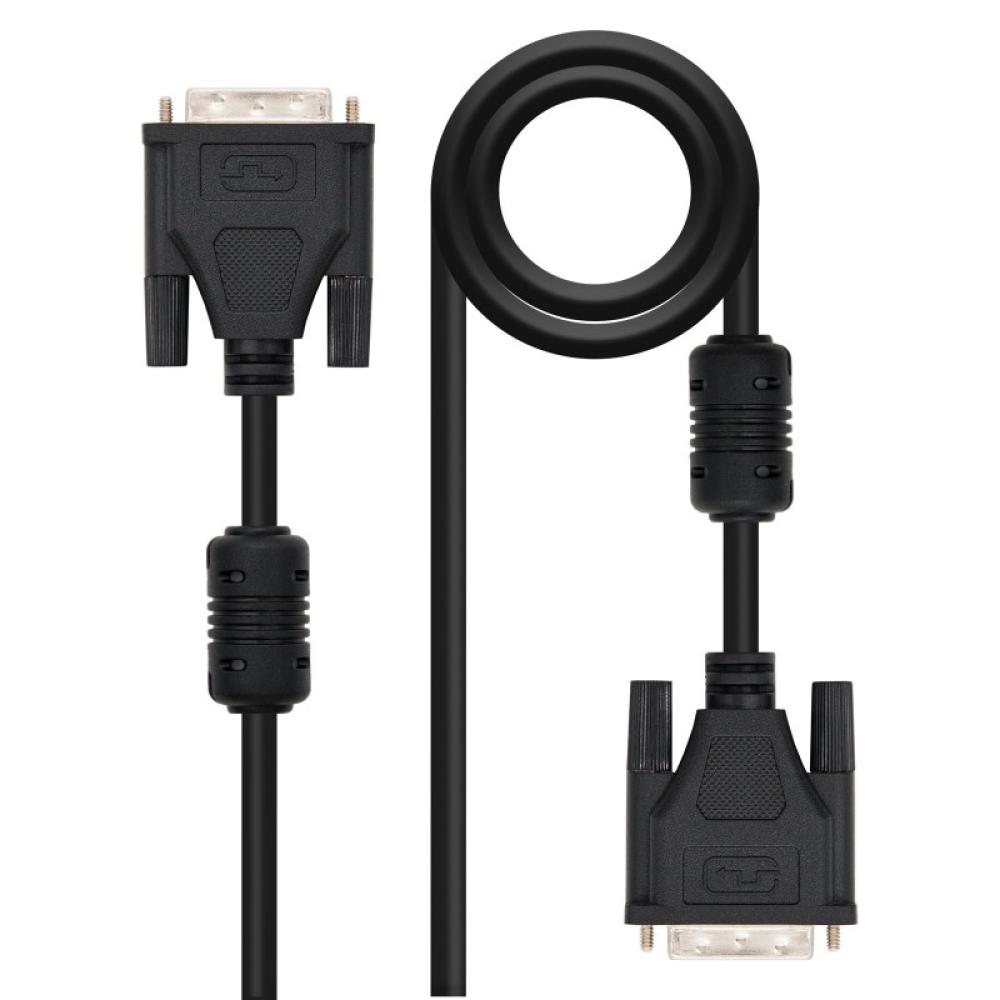 Nanocable - 5m DVI/DVI cable DVI Negro
