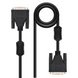 Nanocable - 5m DVI/DVI cable DVI Negro