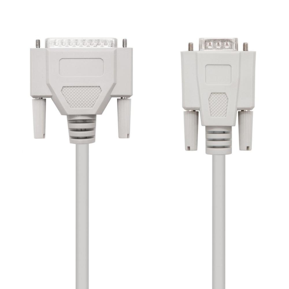 Nanocable - CABLE SERIE NULL MODEM DB9/H-DB25/M 1.8 M