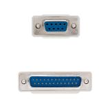 Nanocable - CABLE SERIE NULL MODEM DB9/H-DB25/M 1.8 M