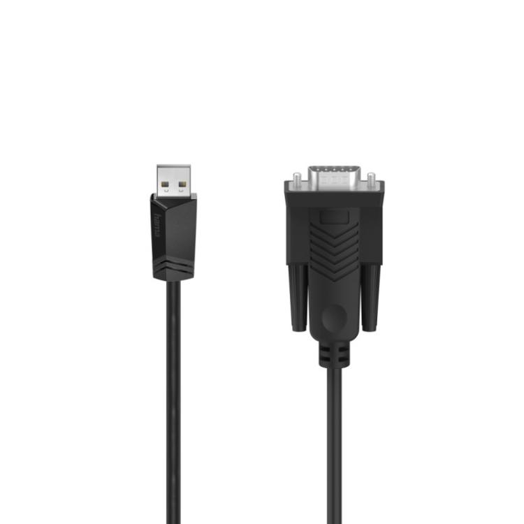 Hama - 00200622 cable de serie Negro 1,5 m Sub-D USB-A