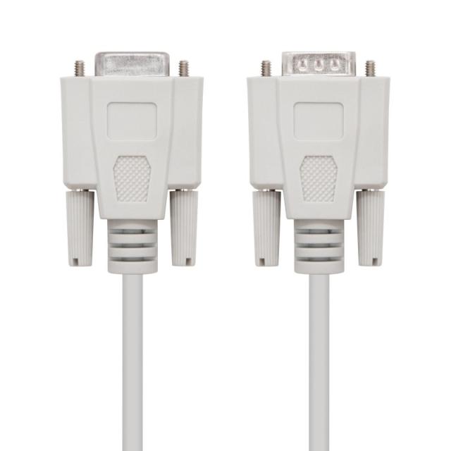 Nanocable - 10.14.0203 cable de serie Beige 3 m DB9