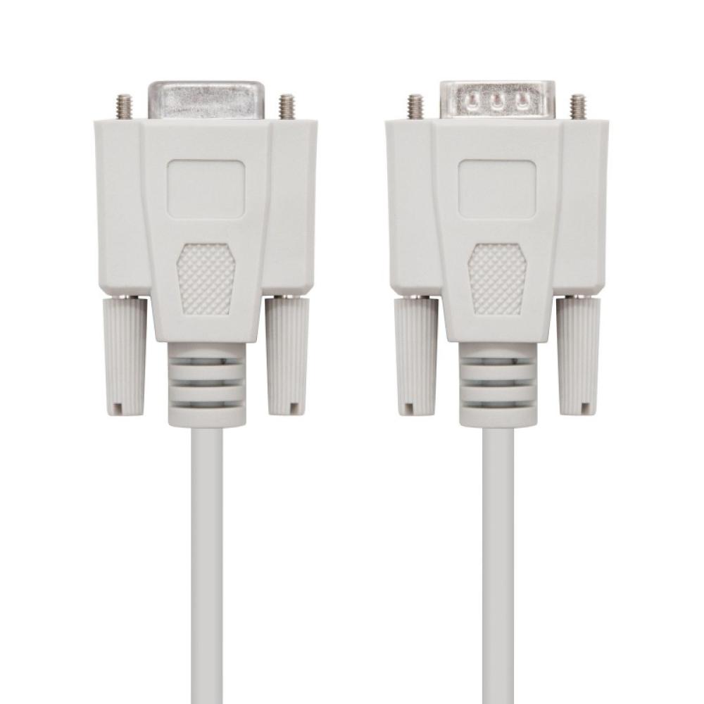 Nanocable - 10.14.0203 cable de serie Beige 3 m DB9