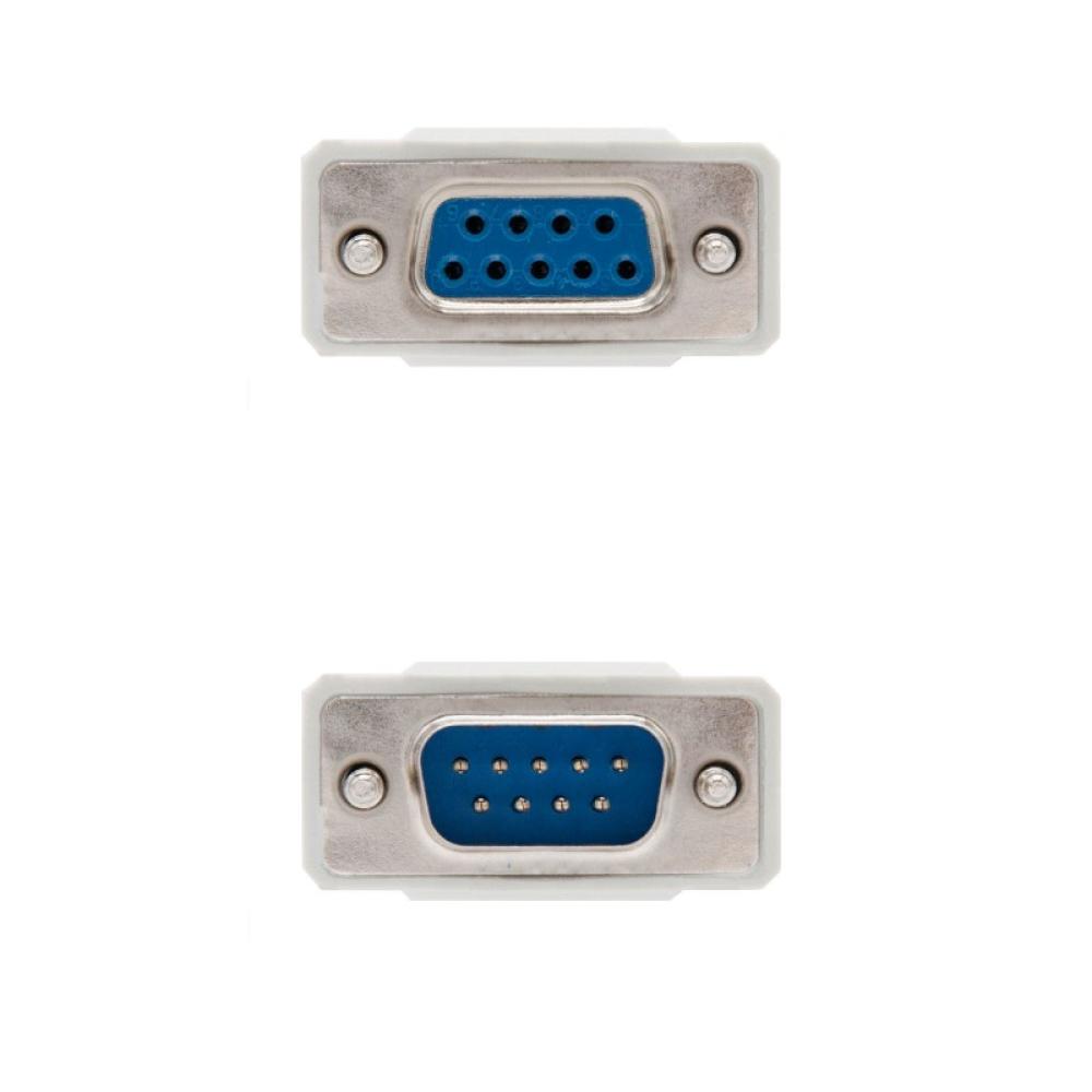 Nanocable - 10.14.0203 cable de serie Beige 3 m DB9