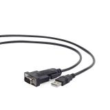Gembird - UAS-DB9M-02 cable de serie Negro 1,5 m USB tipo A DB-9
