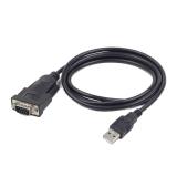 Gembird - UAS-DB9M-02 cable de serie Negro 1,5 m USB tipo A DB-9
