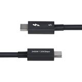 StarTech.com - Cable Thunderbolt 5 de 50cm - Cable Thuderbolt Certificado - 80Gbps Hasta 120Gbps - Entrega de Alimentación PD de